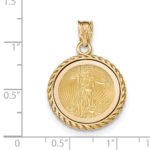 14KT Casted Rope Bezel with coin