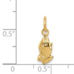 14kt Praying Hands Charm