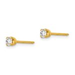 14kt 3mm CZ Earrings