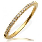 14Kt Diamond Prong Set Band