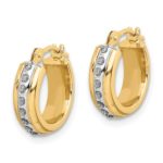 14Kt Yellow Gold Hoop Earrings