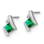 10Kw Emerald and Diamond Earrings