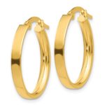 14Kt Oval Hoop Earrings