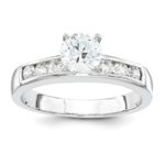 Silver 2-Piece CZ Wedding Set Ring