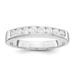 Silver 2-Piece CZ Wedding Set Ring