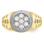 10Kt CZ Cluster Men’s Ring