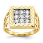 10Kt CZ Men’s Ring