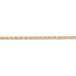 14Kt 2.5mm Semi-Solid Curb Link Chain