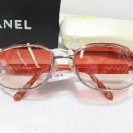 Chanel Vintage 90s Chanel 4028 Silver/Red Shades