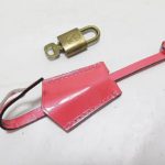 Louis Vuitton Calfskin Clochette Bell Holder and Key (Pink)