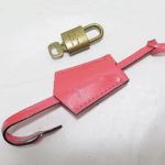 Louis Vuitton Calfskin Clochette Bell Holder and Key (Pink)