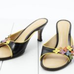 Louis Vuitton Multi-Color Monogram Slide Sandals Black