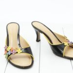 Louis Vuitton Multi-Color Monogram Slide Sandals Black