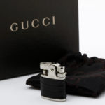 Gucci Vintage Rare Leather Butane Lighter