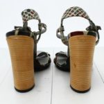 Gucci Reptile skin and bamboo heels