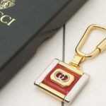 Gucci Double G Red Keychain