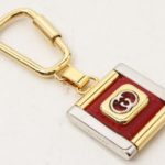 Gucci Double G Red Keychain