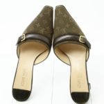 Louis Vuitton Moss Green Kitten Heels