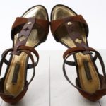 Louis Vuitton Crossed Strap Monogram Heels