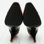 Chanel Black/Red Calfskin Pumps